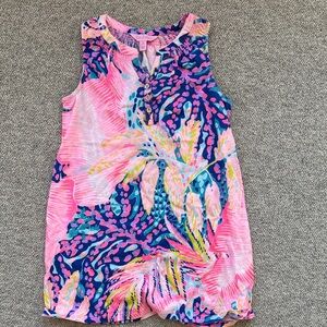 Lilly Pulitzer Pink and Blue Kids Casual Dress